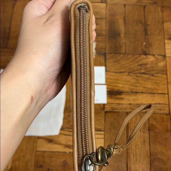 NWT Coach brown suede skinny wristlet - Picture 7 of 8